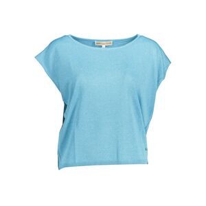 Kocca Cropped Knit Top KO12364 Women Light Blue Tops & T-Shirts